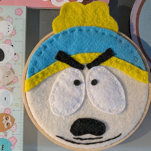 Cartoon Character Felt Coaster - Picture 1 of 4